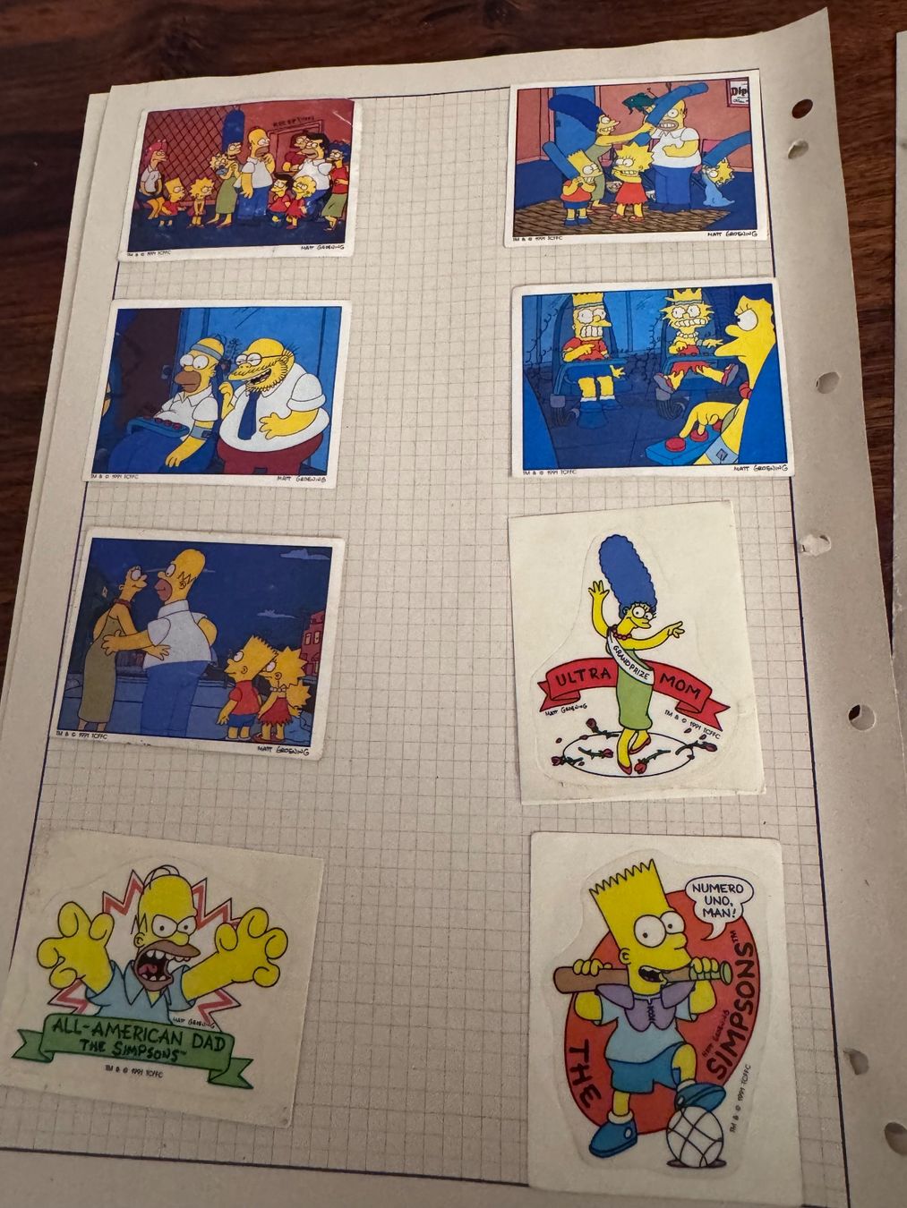Panini Carte collezionabili: Panini The Simpsons Sticker Set 1991 – Usato da Zürich venduto da 2013tg 4