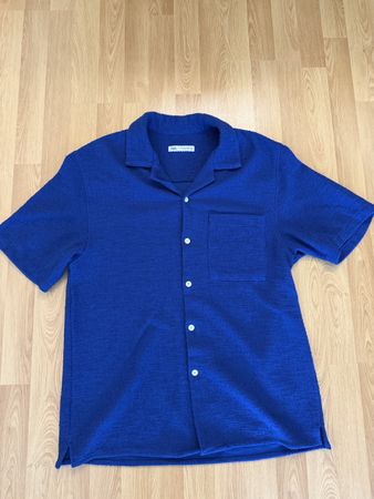 Zara Hemd Royalblau
