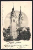 AK Winterthur, Blick auf die Stadtkirche
