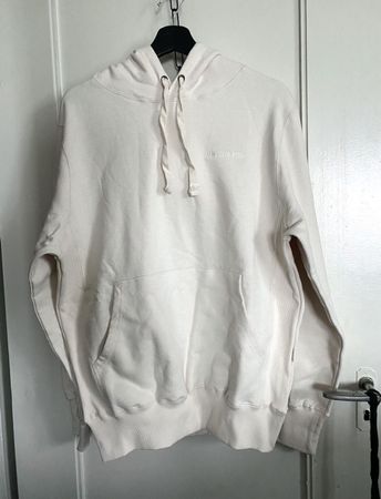 aime leon dore ald creme beige small logo hoodie M