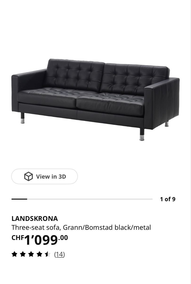 Ikea Sofas: Dark Brown Leather Sofa as New ! – Neu (gemäss Beschreibung) aus Zürich von rah_mpq5 4