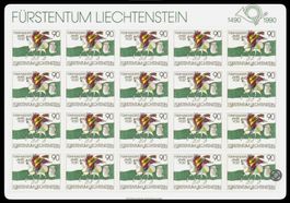 🇱🇮 1990 SÉRIE 1er jour « 500 ANS DE LA POSTE « (LBK 50.00)