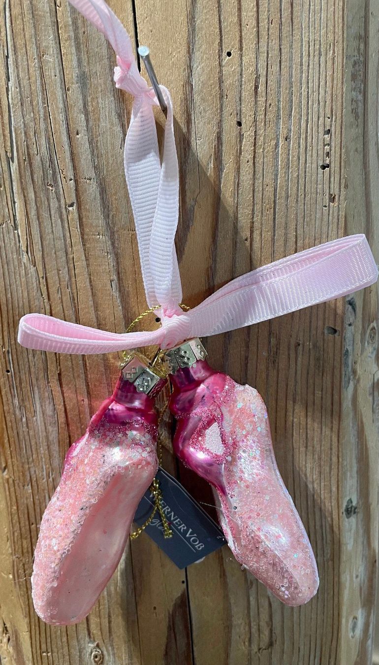 Tutte le decorazioni: Weihnachtskugeln/Balettschuhe/Rosa – Nuovo e nell'imballaggio originale da Volketswil venduto da rubin74