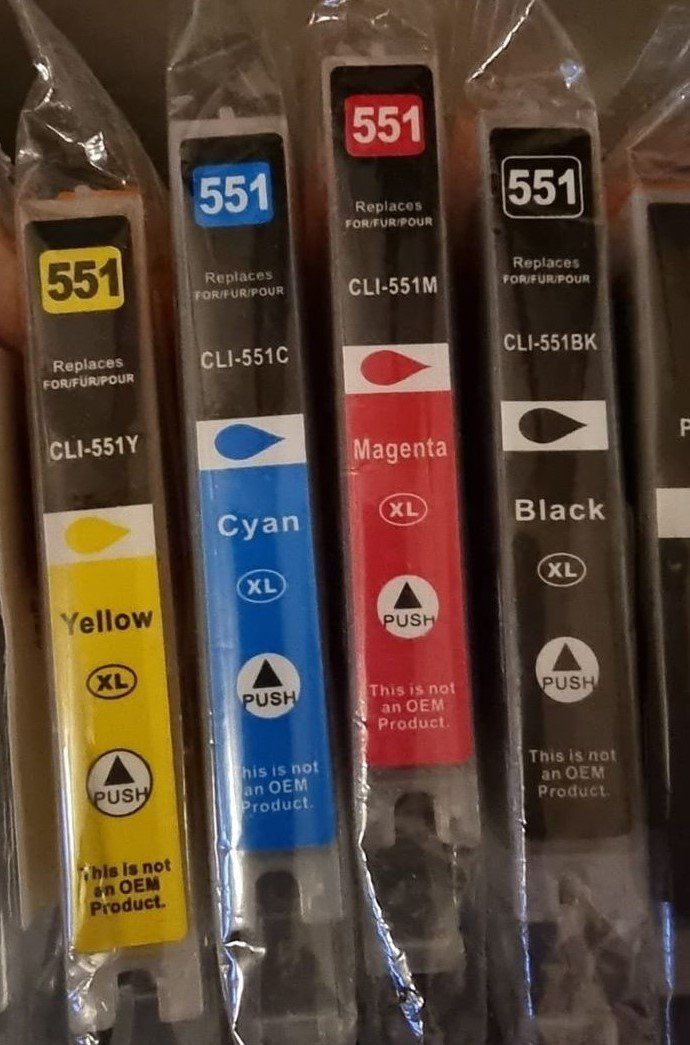 Canon Cartucce per stampanti & toner: Canon CLI-551 M/Y/BK/ Multipack 3 Patronen – Nuovo e nell'imballaggio originale da Stäfa venduto da a9uzel