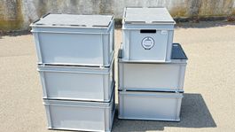 3x UTZ Rako Transportboxen Kisten mit Deckel 60x40x32