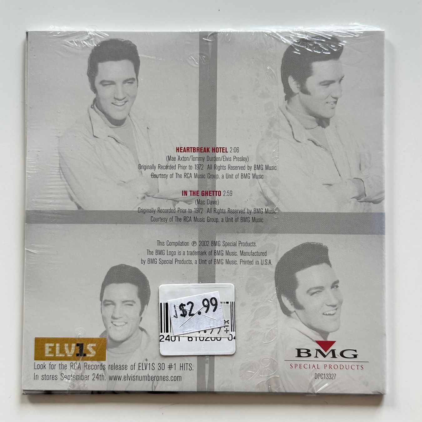 CD: Elvis - CD-Single - Heartbreak Hotel/In The Ghetto – Nuovo e nell'imballaggio originale da Etzwilen venduto da presley3577 1