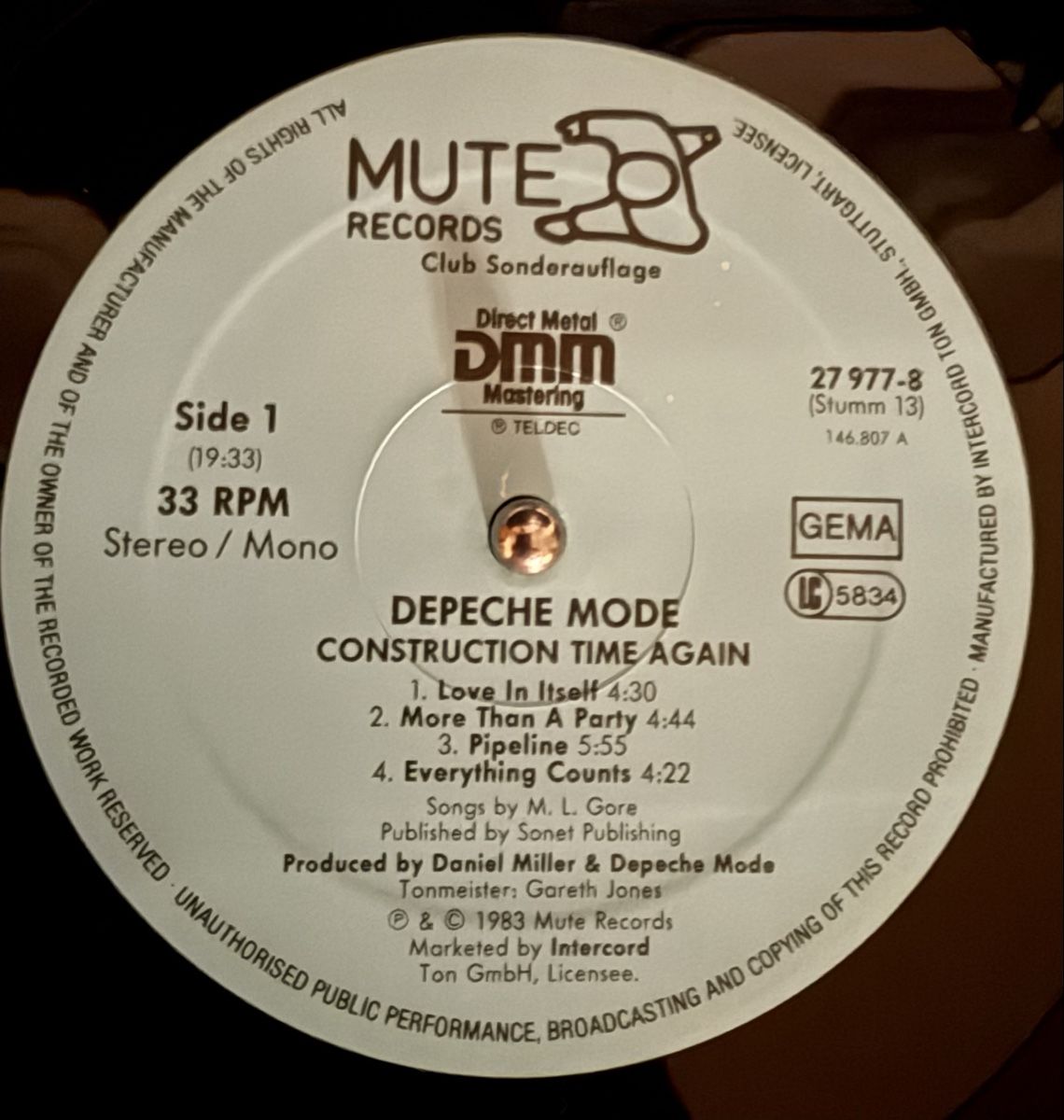 Dischi in vinile: Depeche Mode - Construction Time Again LP Vinyl 1983 DMM – Usato da Goldach venduto da Donpancho 6