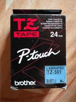 Brother TZ 551, 24mm Breit, 8m lang, Laminated Etiketten