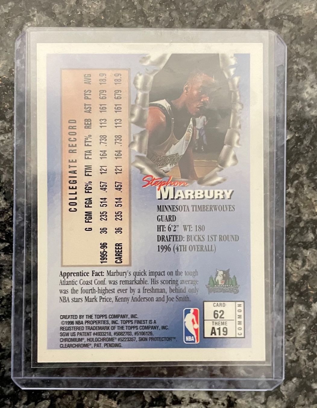 Nba Sammelbilder & Trading cards: NBA Stephon Marbury Topps Finest Card – Neu (gemäss Beschreibung) aus Muttenz von joba23 1