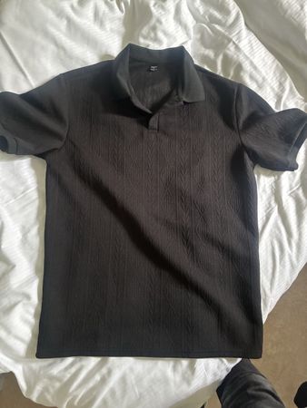 Black polo shirt 
