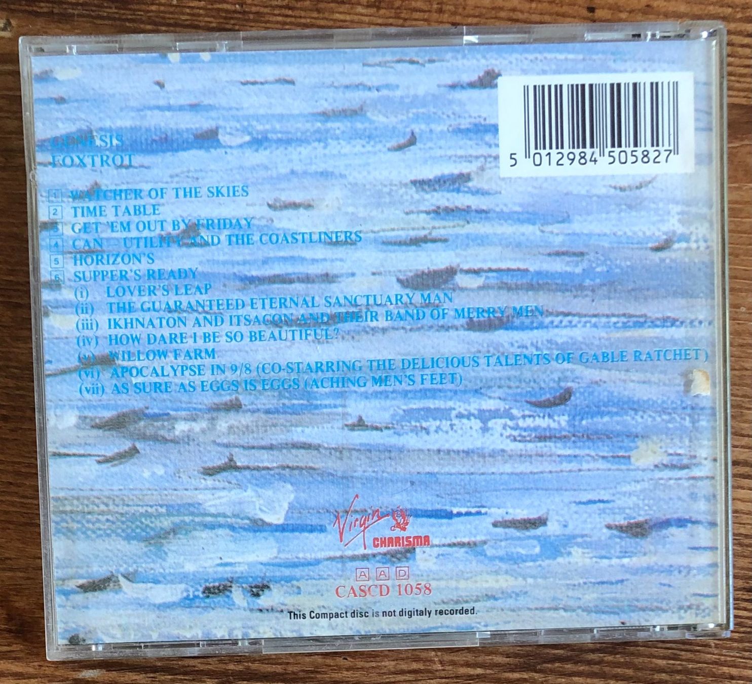 CDs: Genesis – Foxtrot CD, Prog Rock – Gebraucht aus Luzern von Schlafenicht00 1