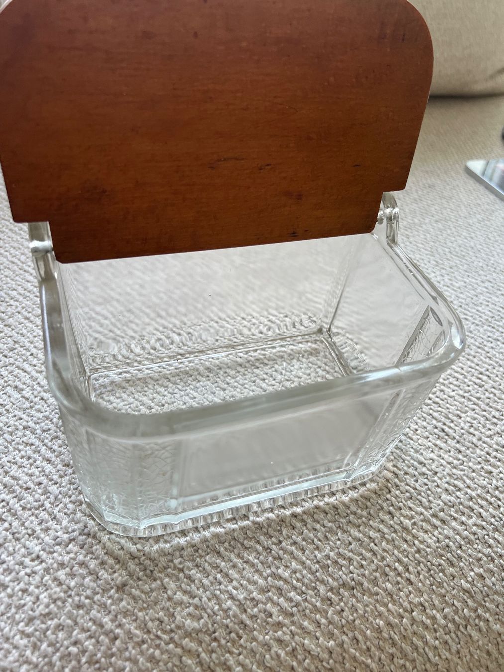 Verres: Salzmeste mit Holzdeckel – D'occasion à Jona par Sariksa 4
