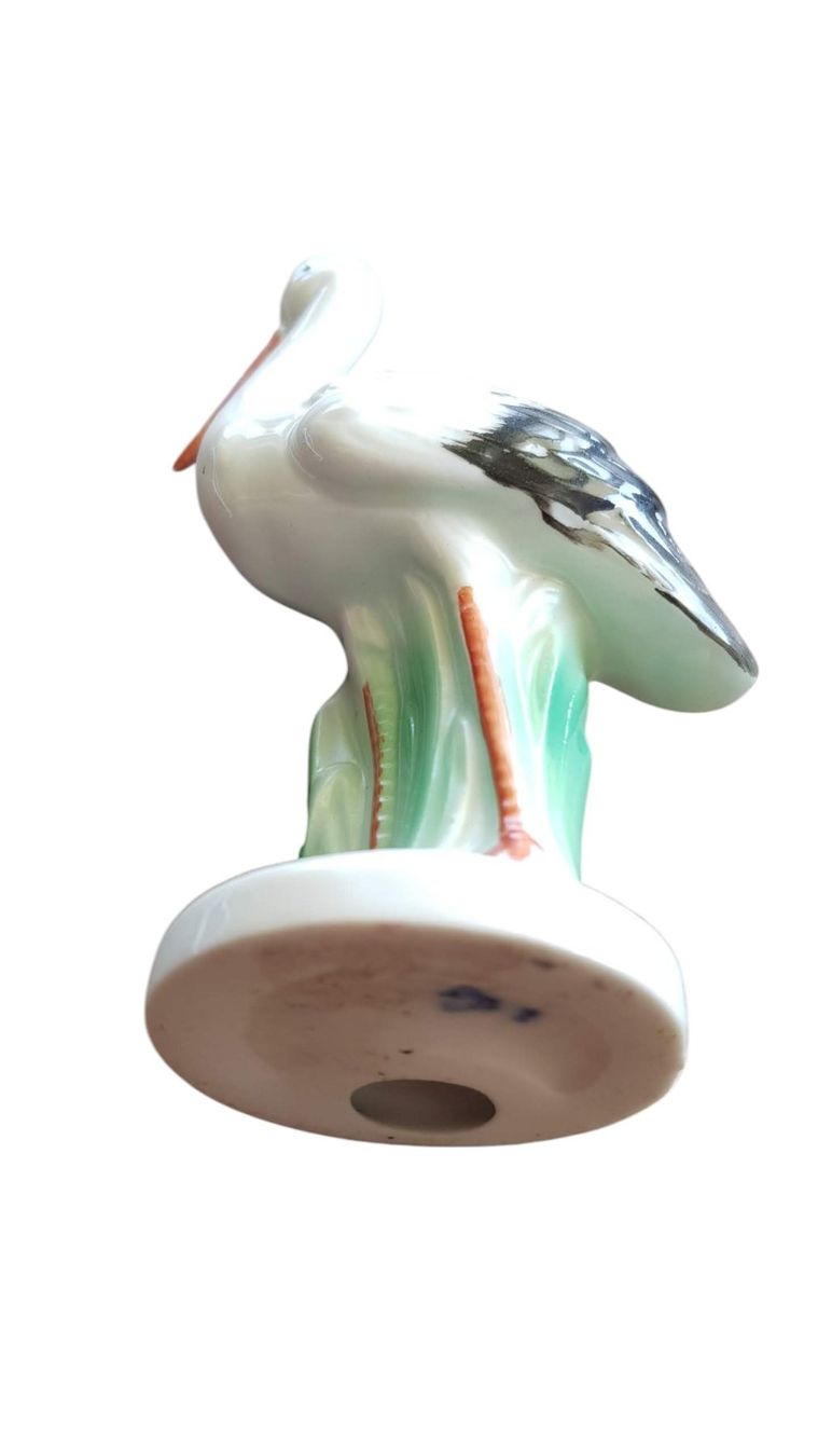 Statuette: Porzellanfigur Storch antik – Usato da Mörschwil venduto da wunderkiste44 3