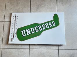 Grosses Underberg Emailleschild Werbung Email Thermometer