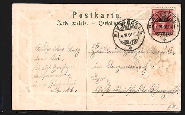 Cartes postales: Litho Einsiedeln, Ansicht vom Kloster, S – D'occasion à Berlin par bartko-reher 1