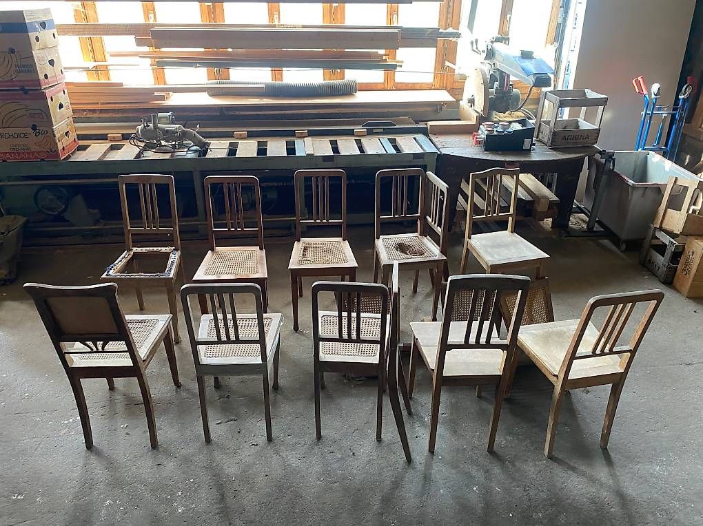Sedie: Lot de chaisses. En bois – Usato da Les Vieux-Prés venduto da PX132 3