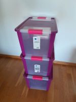 3 grosse Aufbewahrungsboxen mit Deckel - KIS Bi Box L