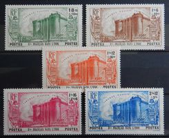 Französisch Indien Kat. 115-122 * 1939