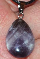 Halskette X-520 – Tropfen Amethyst – 2,3x1,6 cm