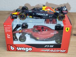 Formel 1          Redbull und Ferrari    1/43