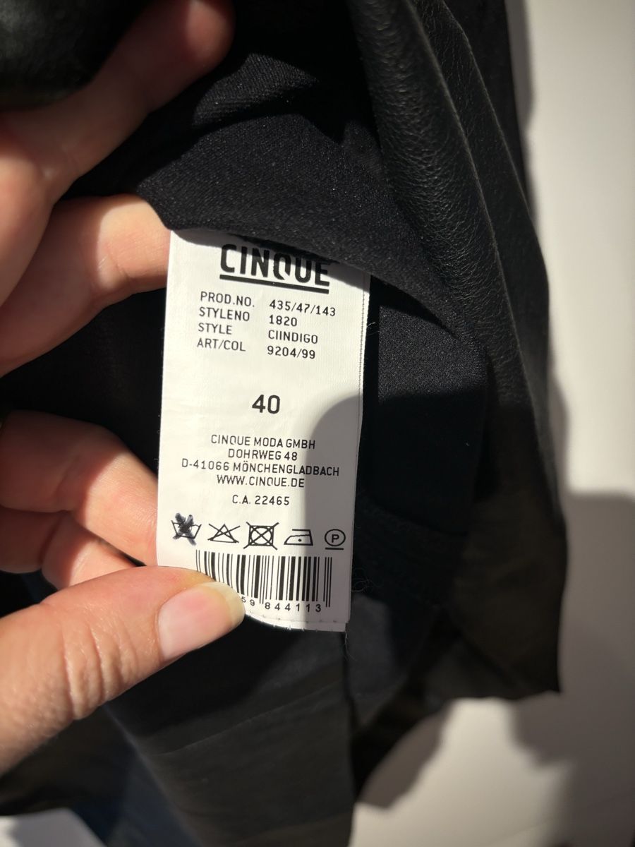 Cinque Kleider: CINQUE Kleid Gr. 40 Schwarz Lederimitat – Gebraucht aus Schwerzenbach von eli_p52g 3