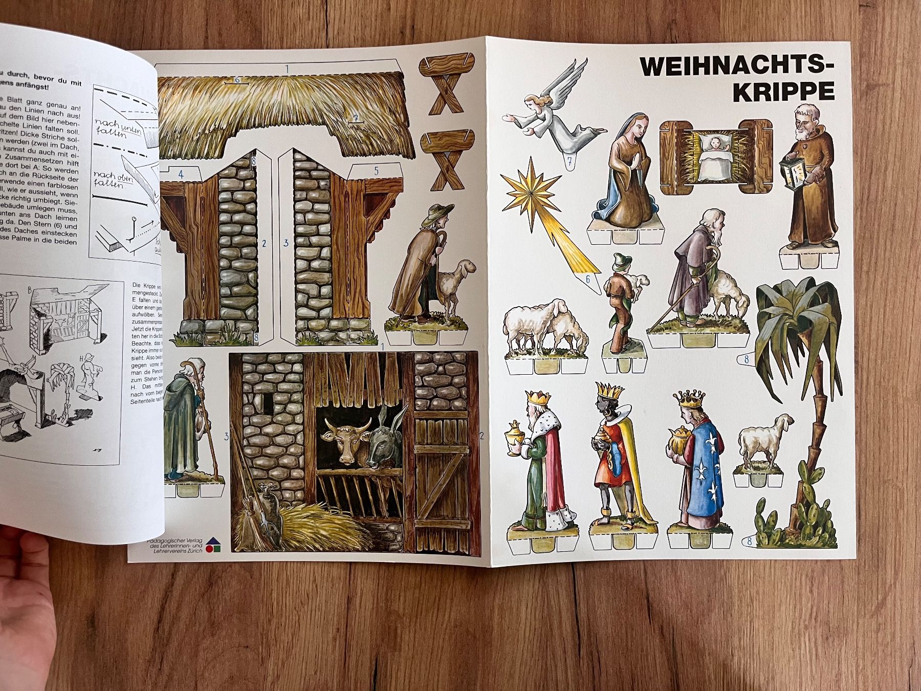 Kit bricolage: 1 Modellbogen Pädagogischer Verlag Weihnachtskrippe – Usato da Büsserach venduto da bor_s88m 1
