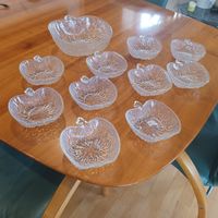 Dessertschalen - Set, Glasschalen, ,Snakeschalen Vintage