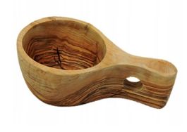 Grosse Olivenholz-Kuksa – robust, langlebig und einzigartig
