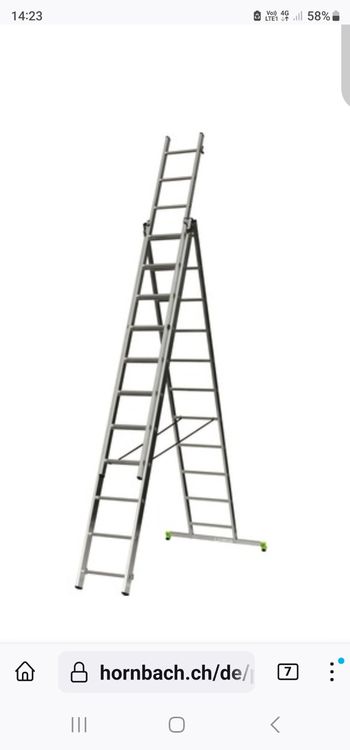 Alu Leiter 3x11 Sprossen Kaufen auf Ricardo