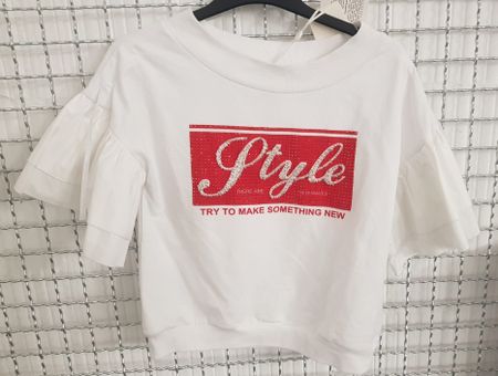 Neues Designer Shirt mit Puffärmel Gr. 44 / 176 Fun & Fun