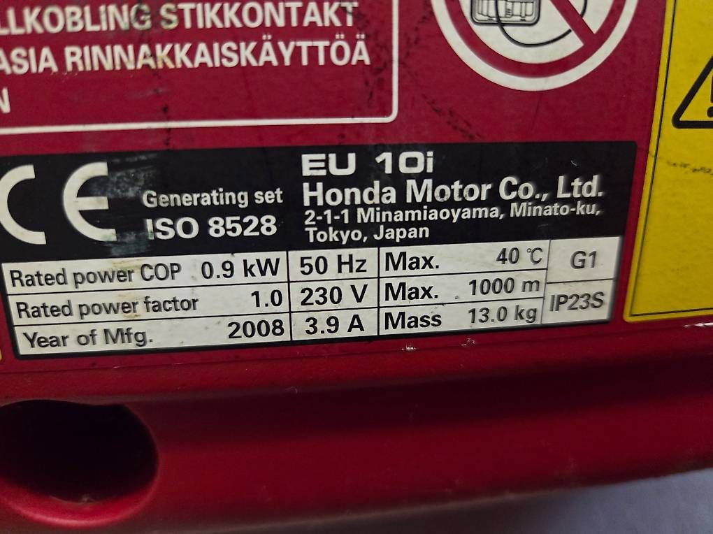 Stromgeneratoren: Notstrom  honda eu 10 – Gebraucht aus Wil SG von john73 2