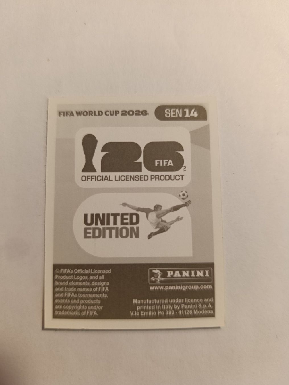 Panini Carte collezionabili: SEN 14, WM 2026 Panini Sticker – Nuovo (secondo la descrizione) da Kriens venduto da Annele97 1