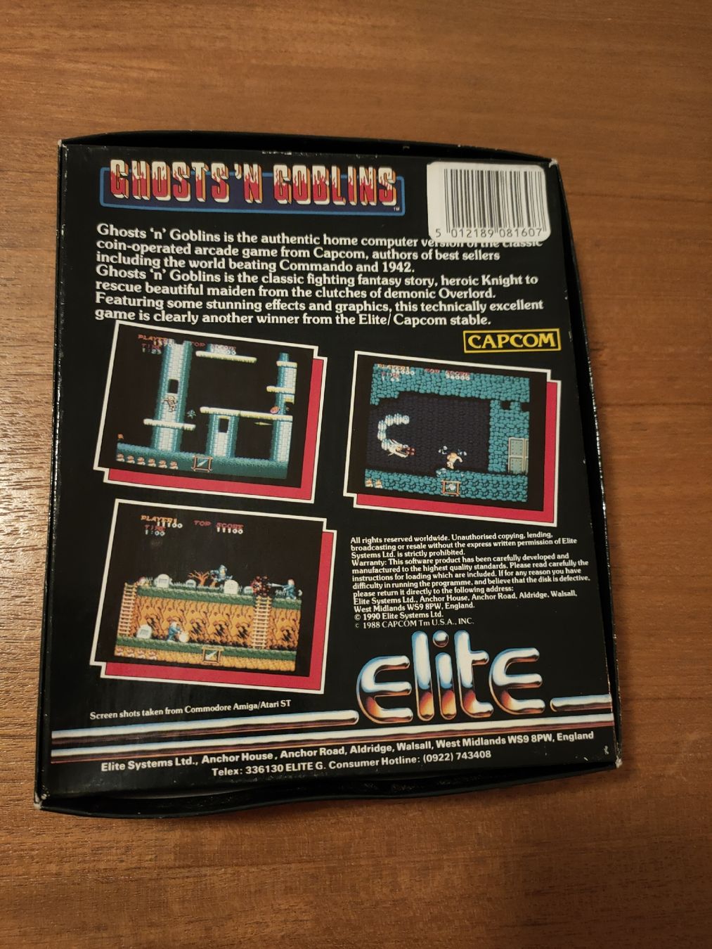 Spiele: RAR# ATARI ST/STE Game GHOSTS 'N GOBLINS 1990 ! CIB SELTEN ! – Gebraucht aus Gossau SG von Samus8 2