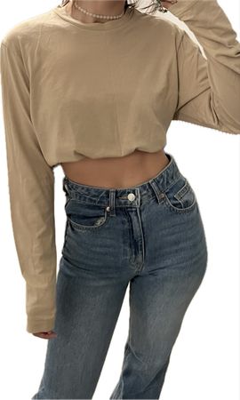 Haut Basic en coton 100% H&M beige