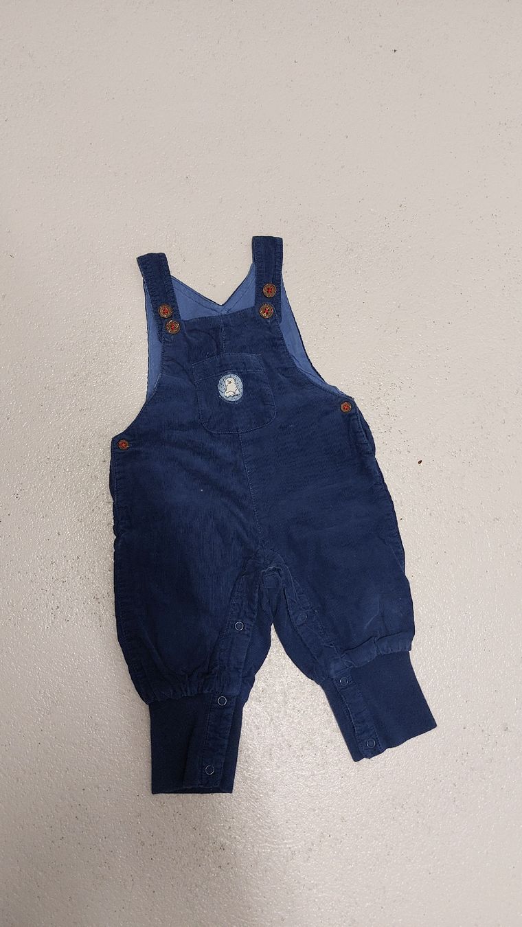 Pantaloni: Cord Latzhose, dunkelblau, Gr. 68 – Nuovo (secondo la descrizione) da Auw venduto da pet_fc8x