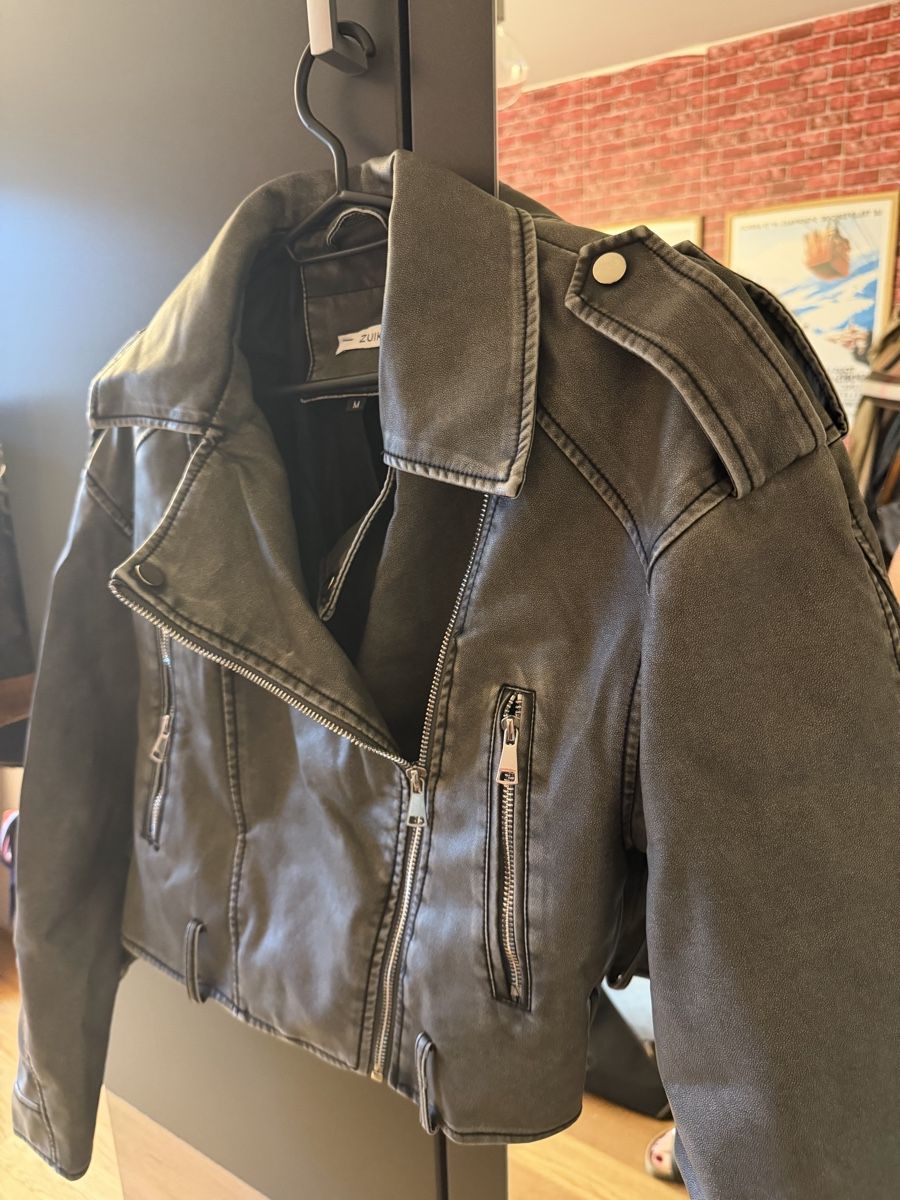 Giacche: Leather grey jacket biker – Nuovo (secondo la descrizione) da Hausen AG venduto da nik_9sg2 2