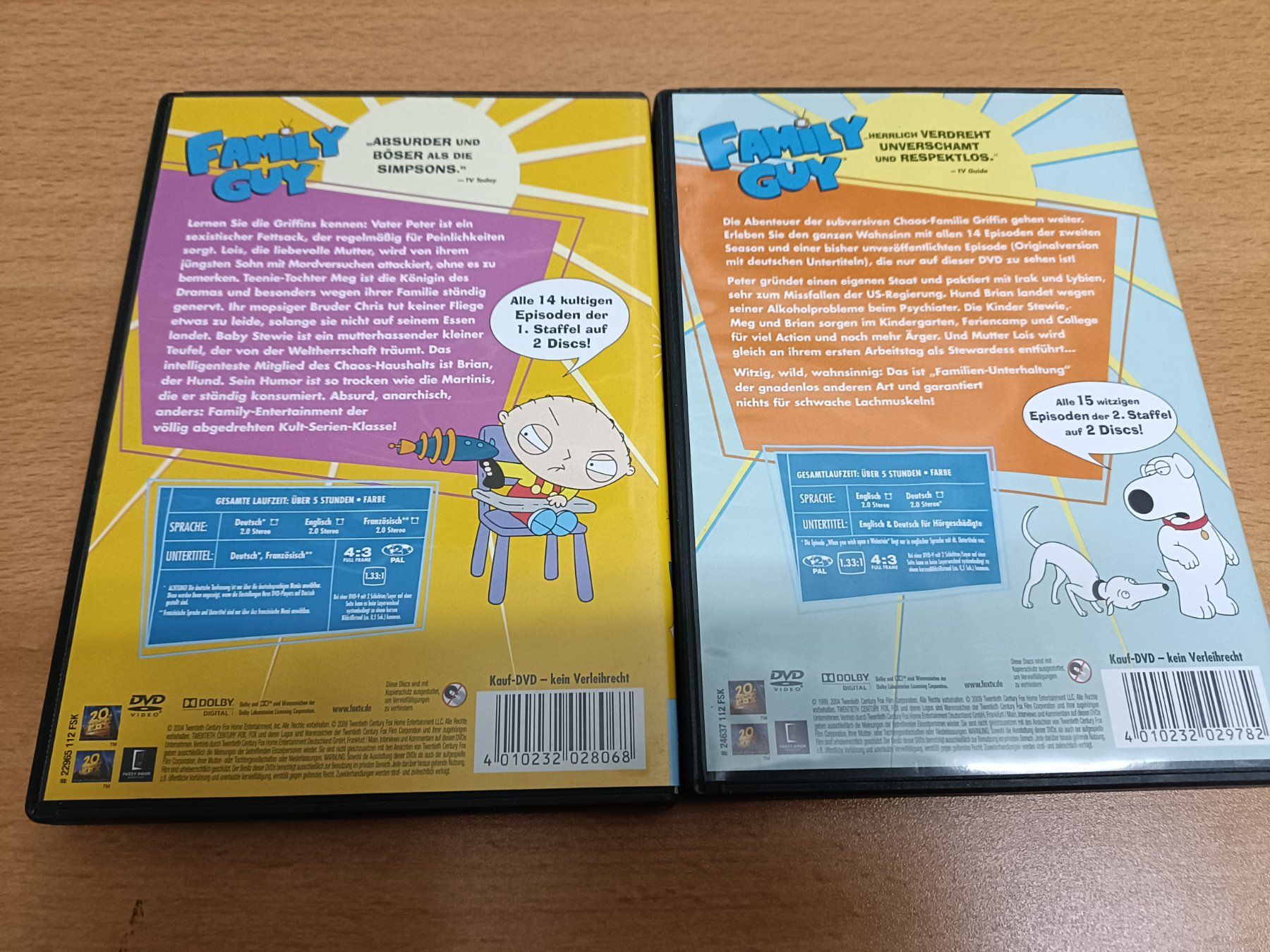 Alle DVDs: Family Guy - Staffel 1 und 2 – Gebraucht aus Köniz von Movieportal007 1