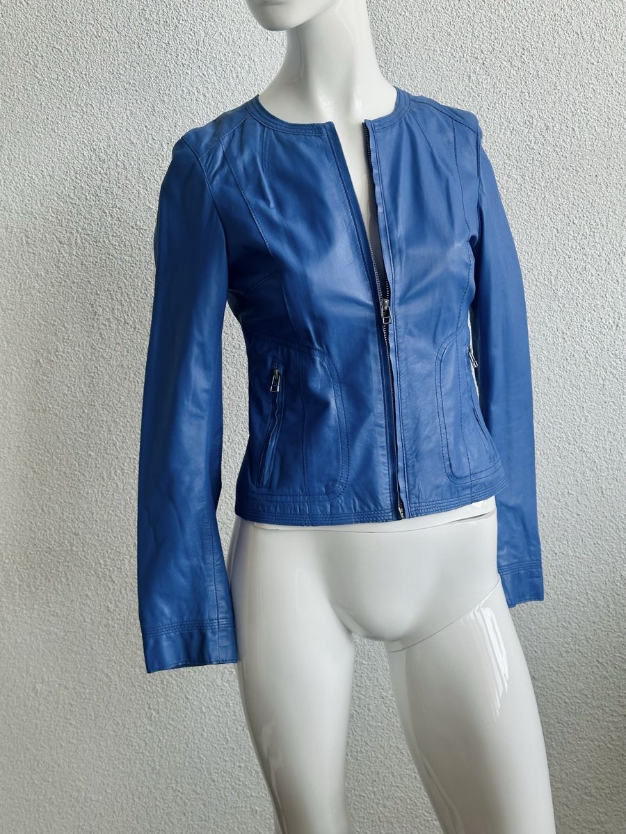 Morgan Giacche: Morgan de Toi Leather Jacket, Size S, blue – Usato da Vevey venduto da ledidream 1