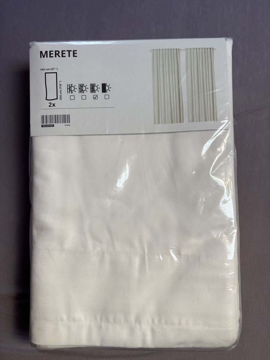 Vorhänge: IKEA MERETE Vorhänge 145x300 cm 2er Pack neu – Neu und originalverpackt aus Bäretswil von sha_t5rq