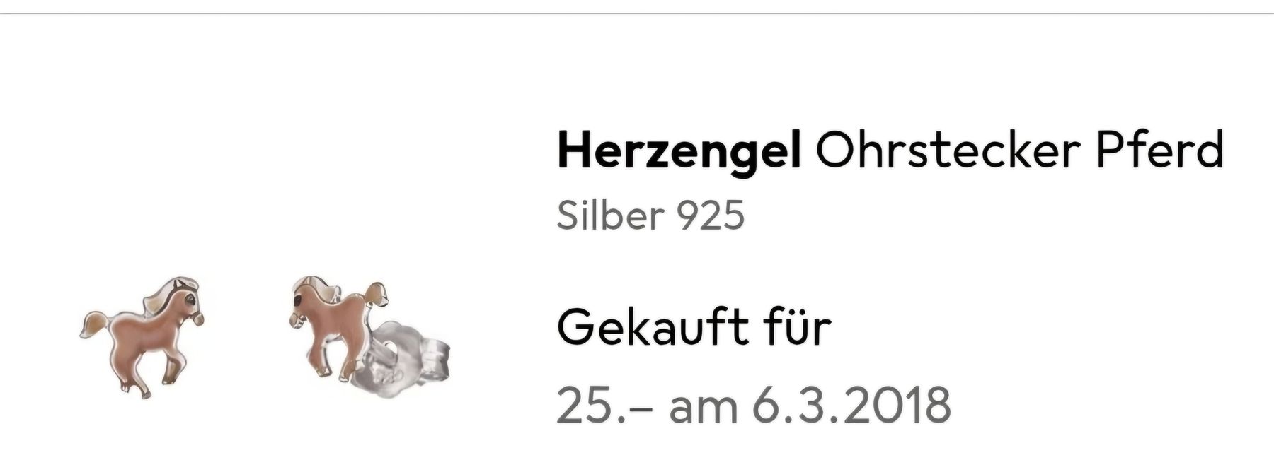 Boucles d'oreille: Ohrstecker "Pferde" von Herzengel, Silber – D'occasion à Richterswil par ChristinW01 2
