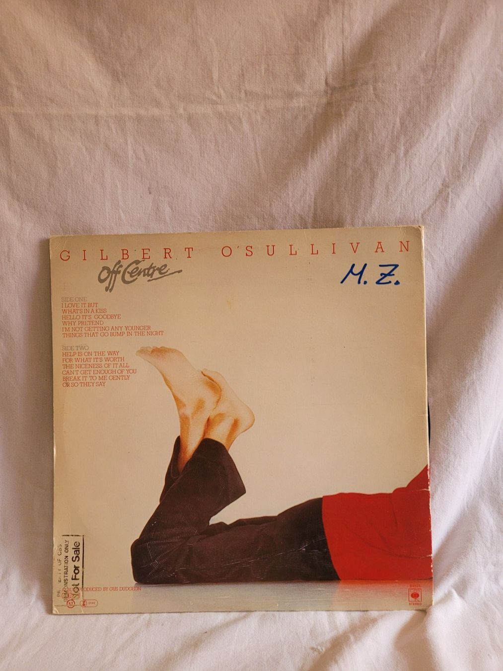 Dischi in vinile: Vinyle 33T Gilbert O'Sullivan "Off Centre" CBS Records – Usato da la Chaux-de-Fonds venduto da Lampe 6