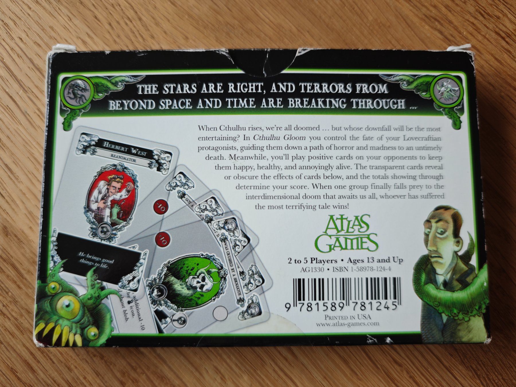 Spiele: Kartenlegespiel "Cthulhu Gloom" – Gebraucht aus Wil SG von AlexH87 1