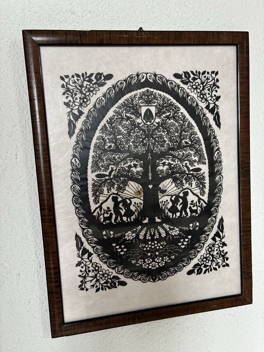 Arts picturaux & lithographies: Scherenschnitt von M. Heller – D'occasion à Bassersdorf par 1Morgenrot