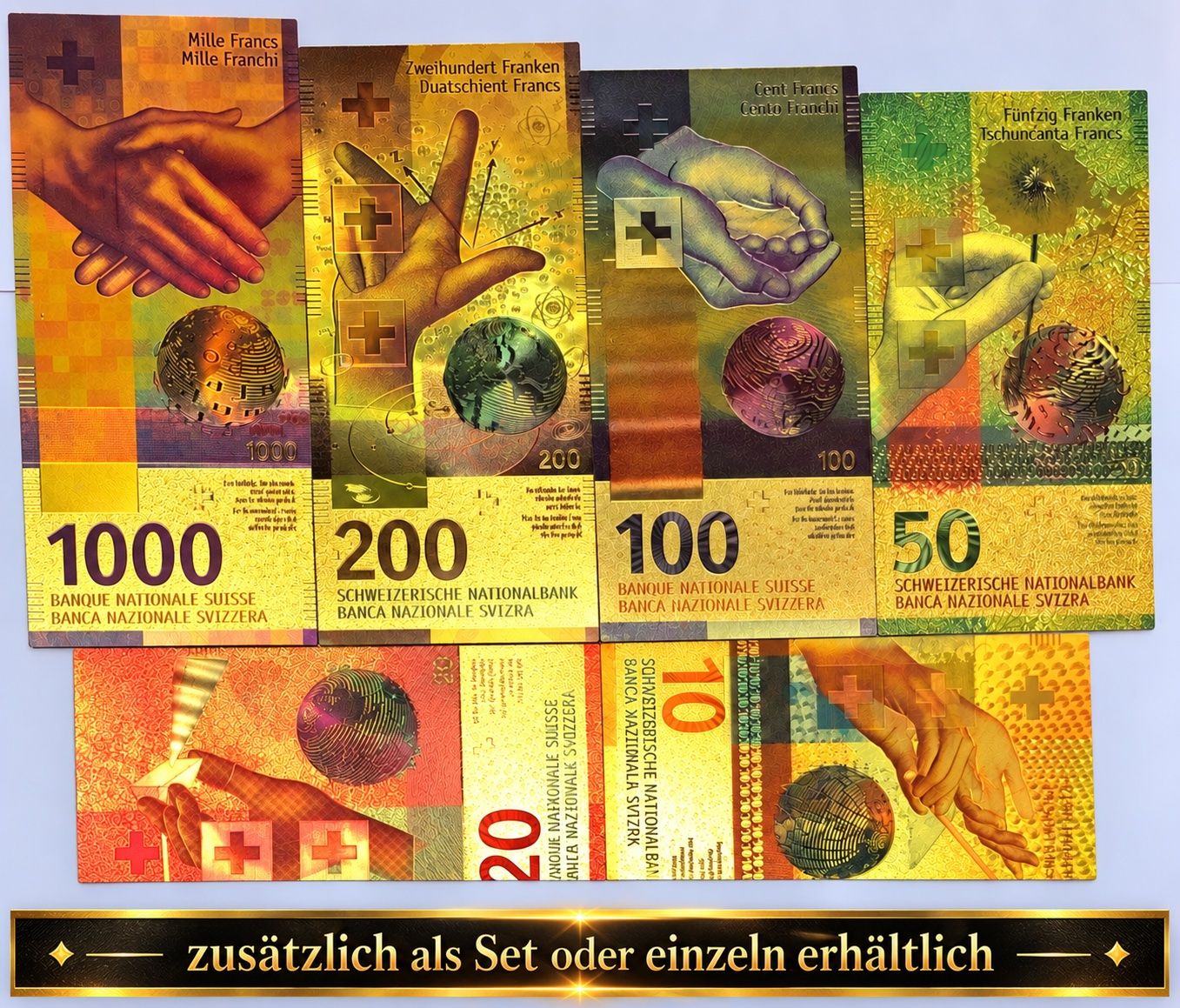 Slot Machine: Goldene 1000 Franken Note – Nuovo (secondo la descrizione) da Altstätten SG venduto da ChangeMaker 3