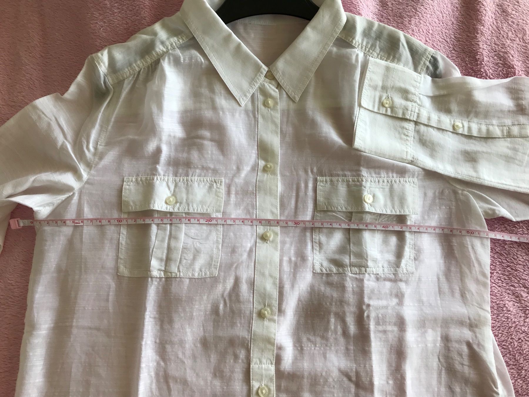 Esprit Camicette: Esprit Bluse, weiss, Gr. 40, mit Brusttaschen – Usato da Niederteufen venduto da mix18 2