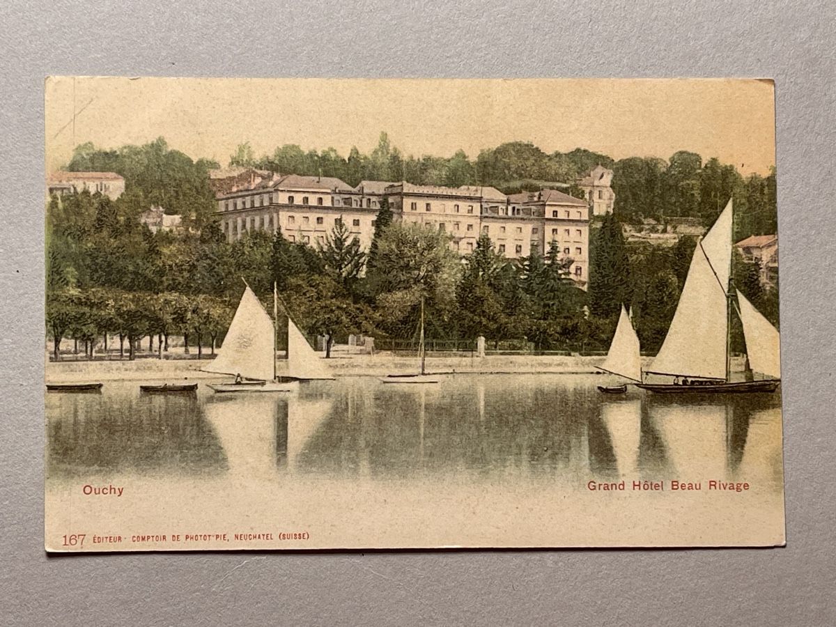 Cartoline postali: Alte Ansichtskarte Grand Hotel Beau Rivage, Ouchy – Usato da Strengelbach venduto da Aschatan5