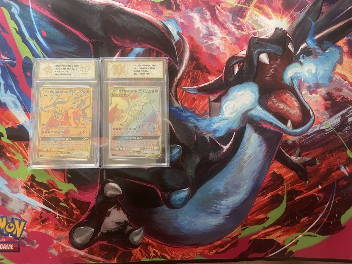 Pokémon Carte collezionabili: Pokémon Charizard / Glurak Tag-Team Duo Gem Mint 10 – Nuovo e nell'imballaggio originale da Meinisberg venduto da 639_PokeStore