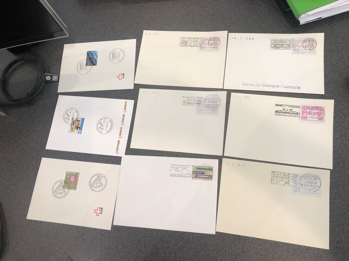 Alle Briefmarken: über 50 Belege EISENBAHN - schöne Stempel – Gebraucht aus Lufingen von Rac0 4
