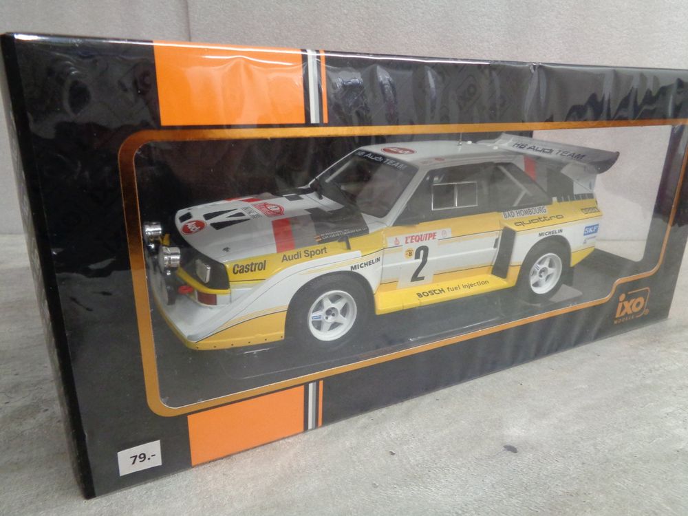 Audi Sport Quattro S1 Groupe B Rallye Monte-Carlo 1986 1/18 Ottomobile - Résine - Occasion