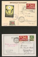 1927 : 2 CH Flugpost Karten